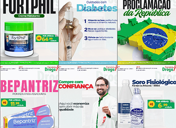 Feed organizado com artes e vídeos curtos